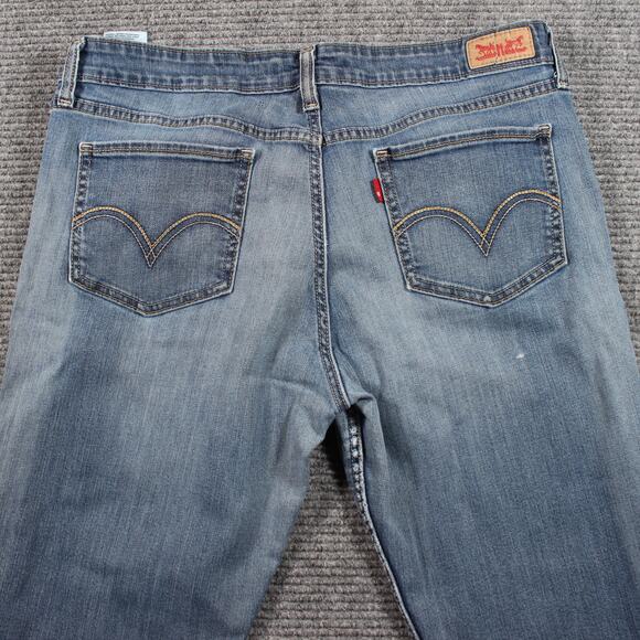 Levi’s 518 Superlow Womens W32 L31 Blue Low Rise Bootcut Flare - Picture 7 of 12